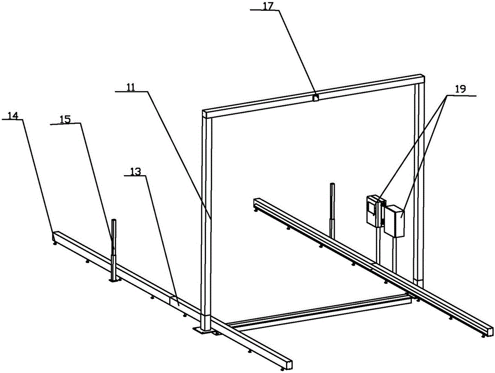 Vehicle dimension automatic measurement instrument system