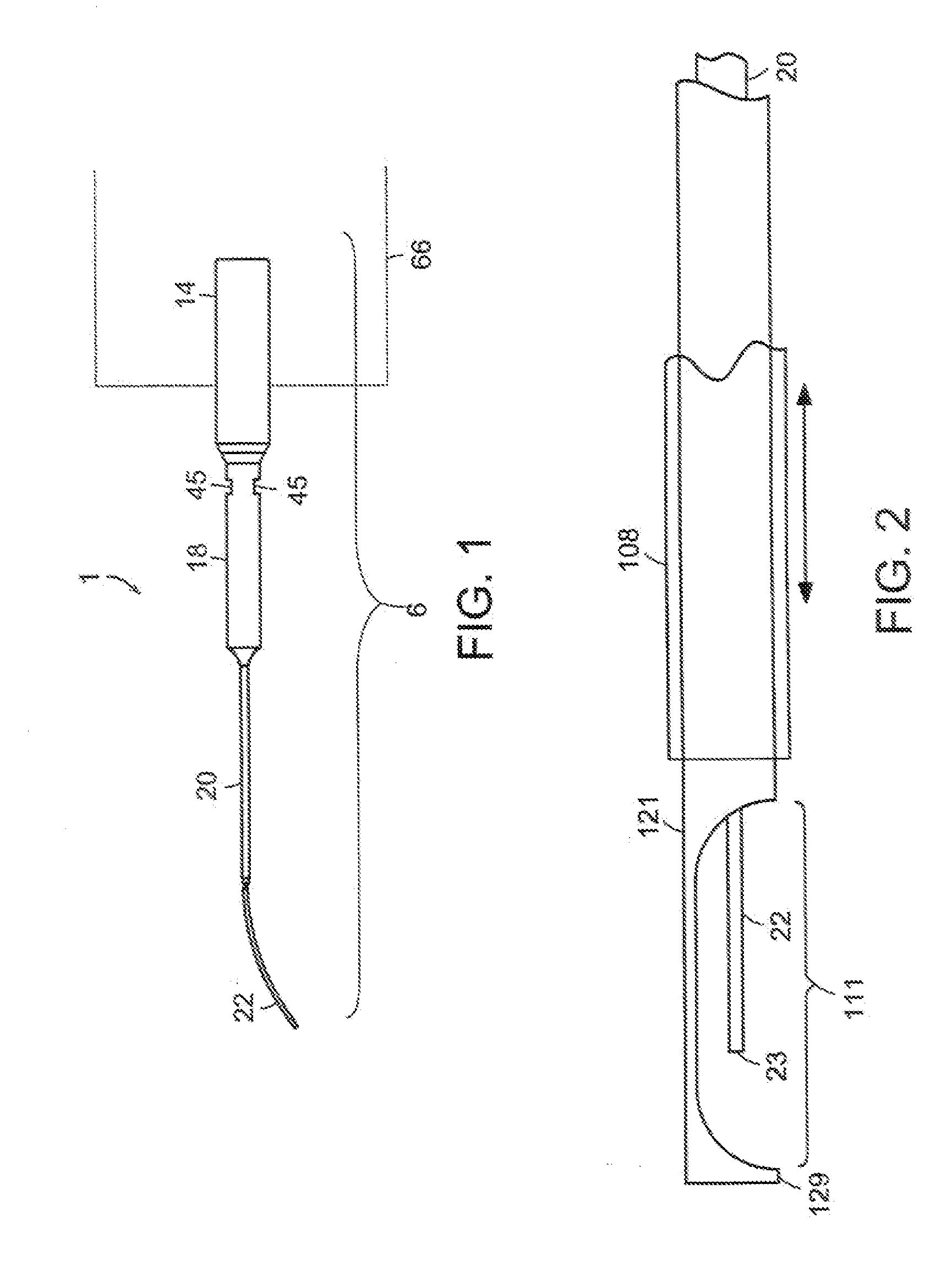 Apparatus and method of removing occlusions using ultrasonic medical device operating in a transverse mode