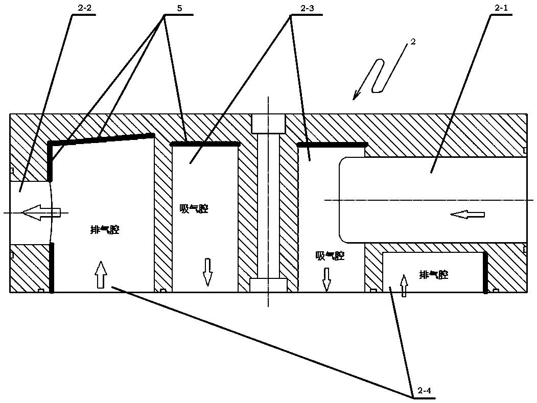 Air valve noise suppression system and suppression method for rail transit oil-free air compressor