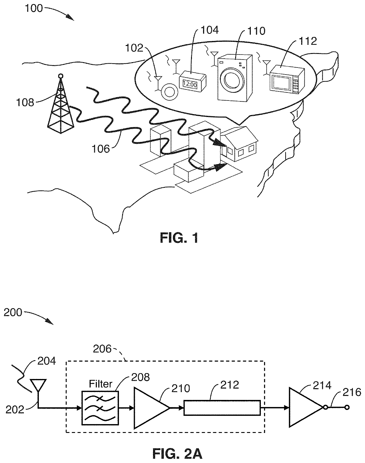 RF-powered micromechanical clock generator