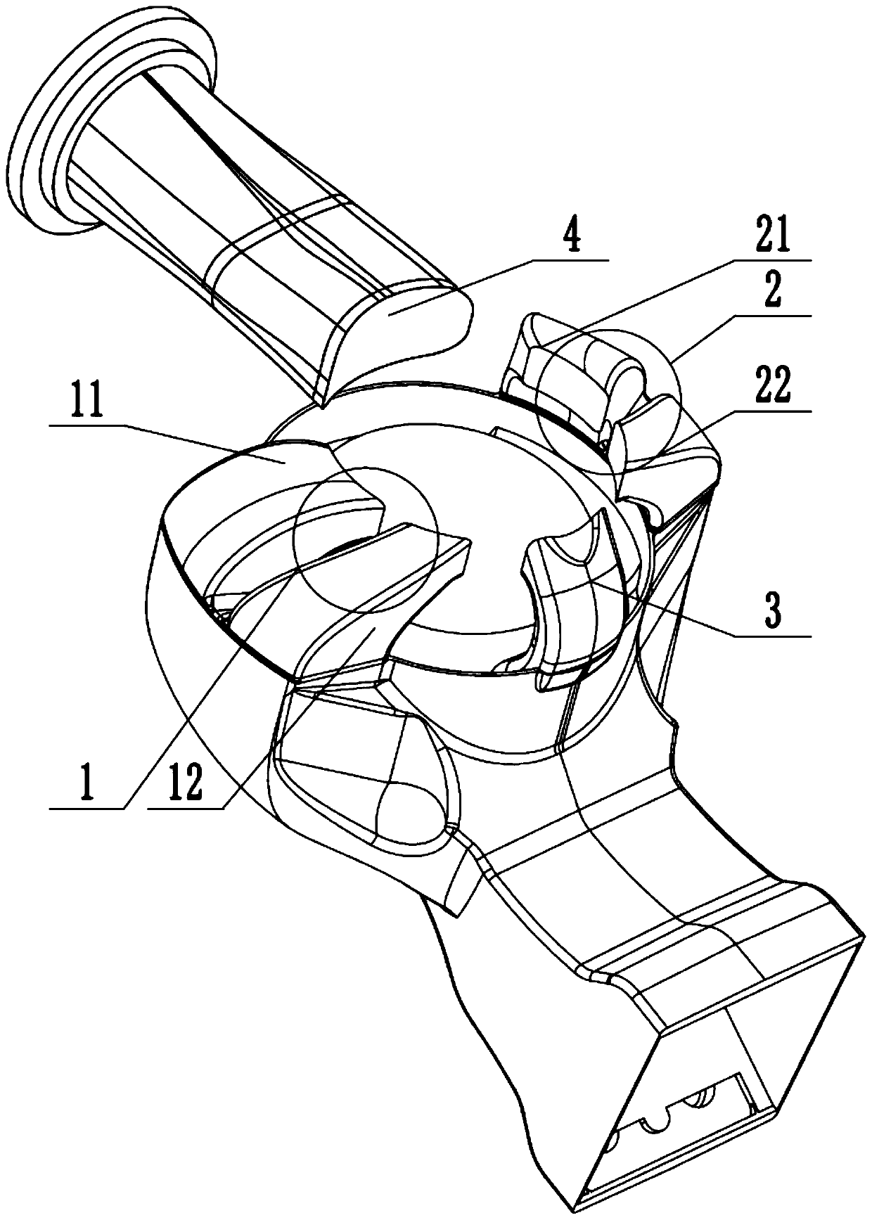 Scavenging structure of free piston engine