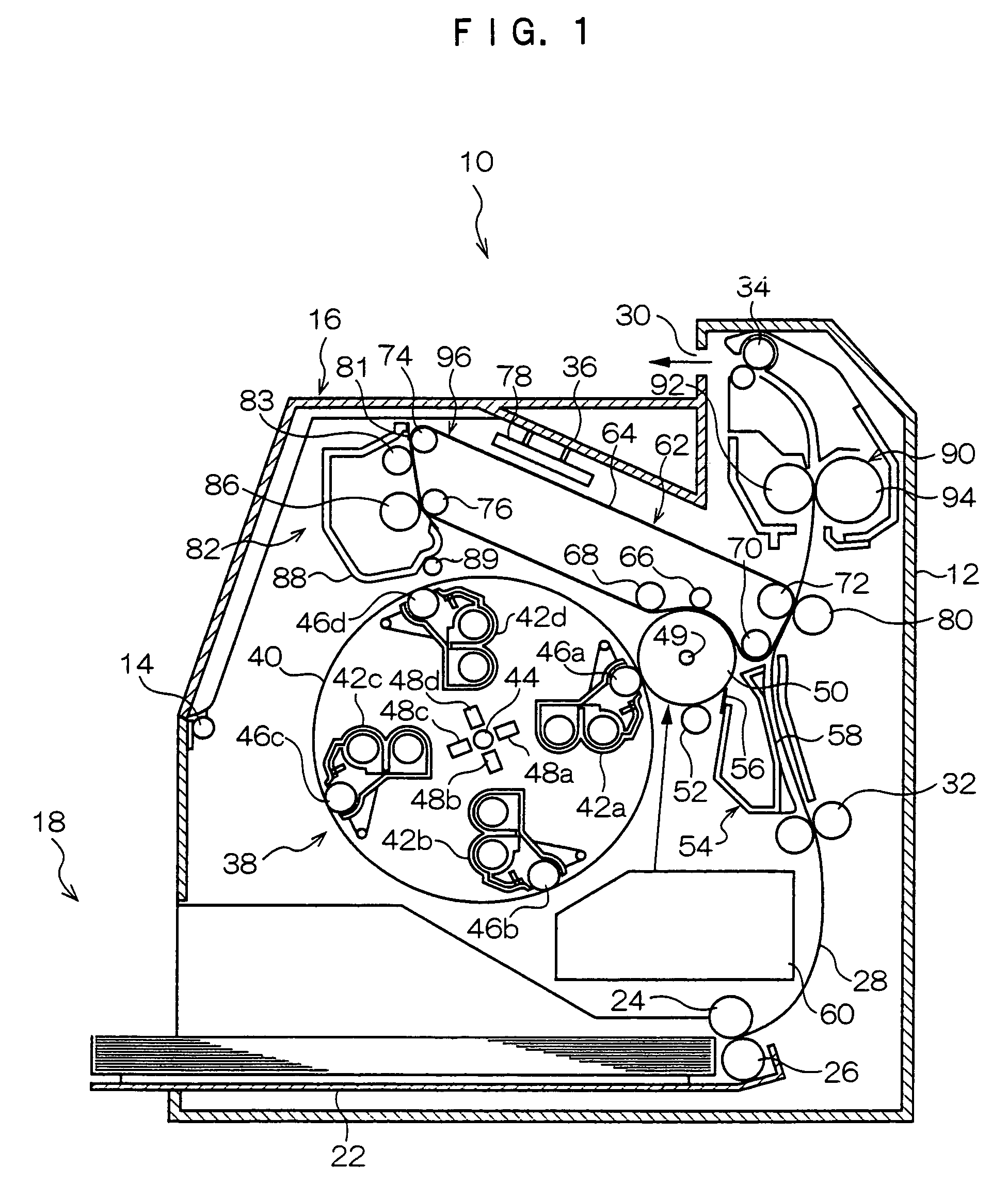 Intermediate transfer device and image forming device