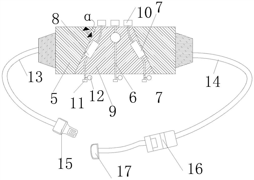 A hemostatic device for prehospital incompressible trunk bleeding