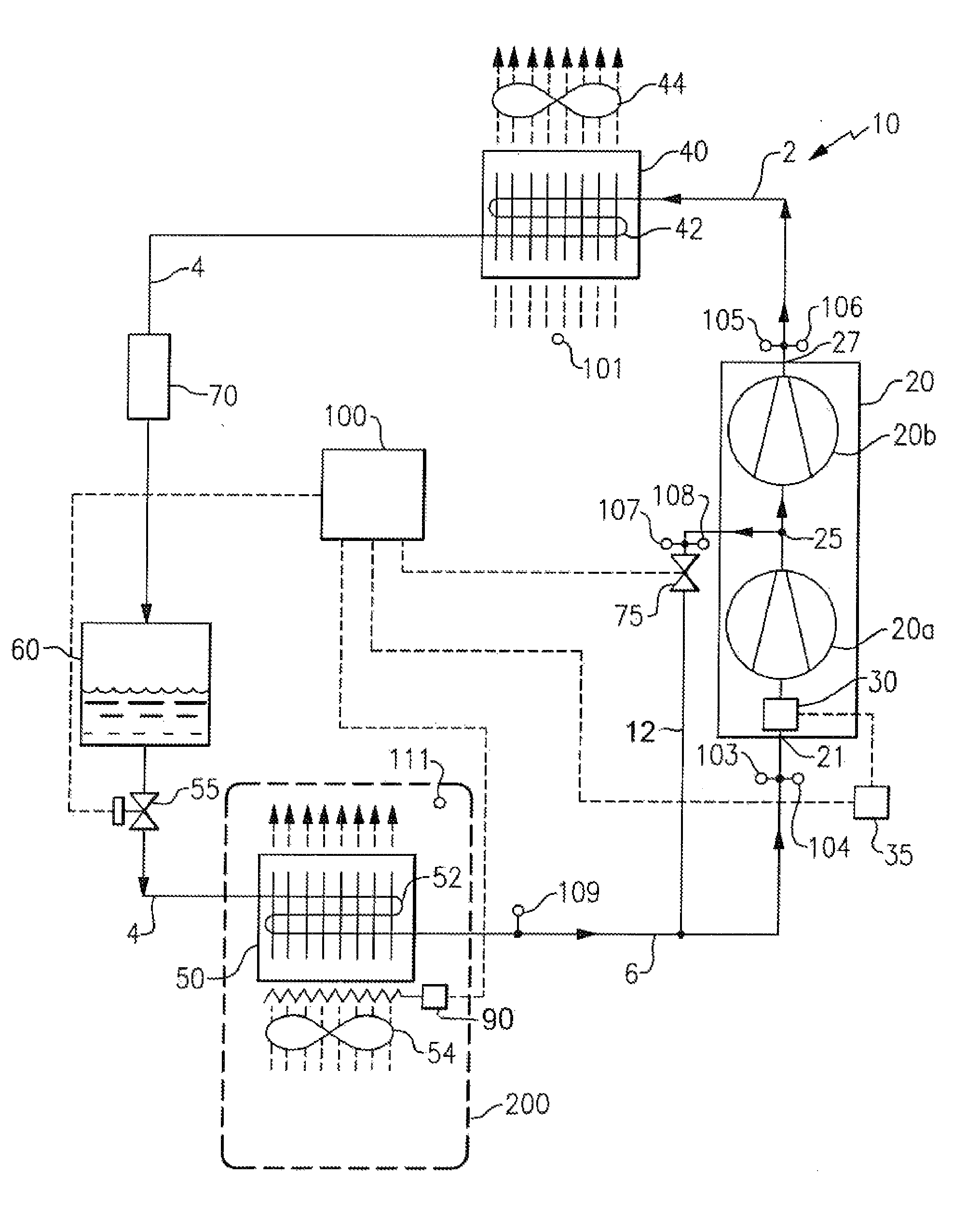 Carbon dioxide refrigerant vapor compression system