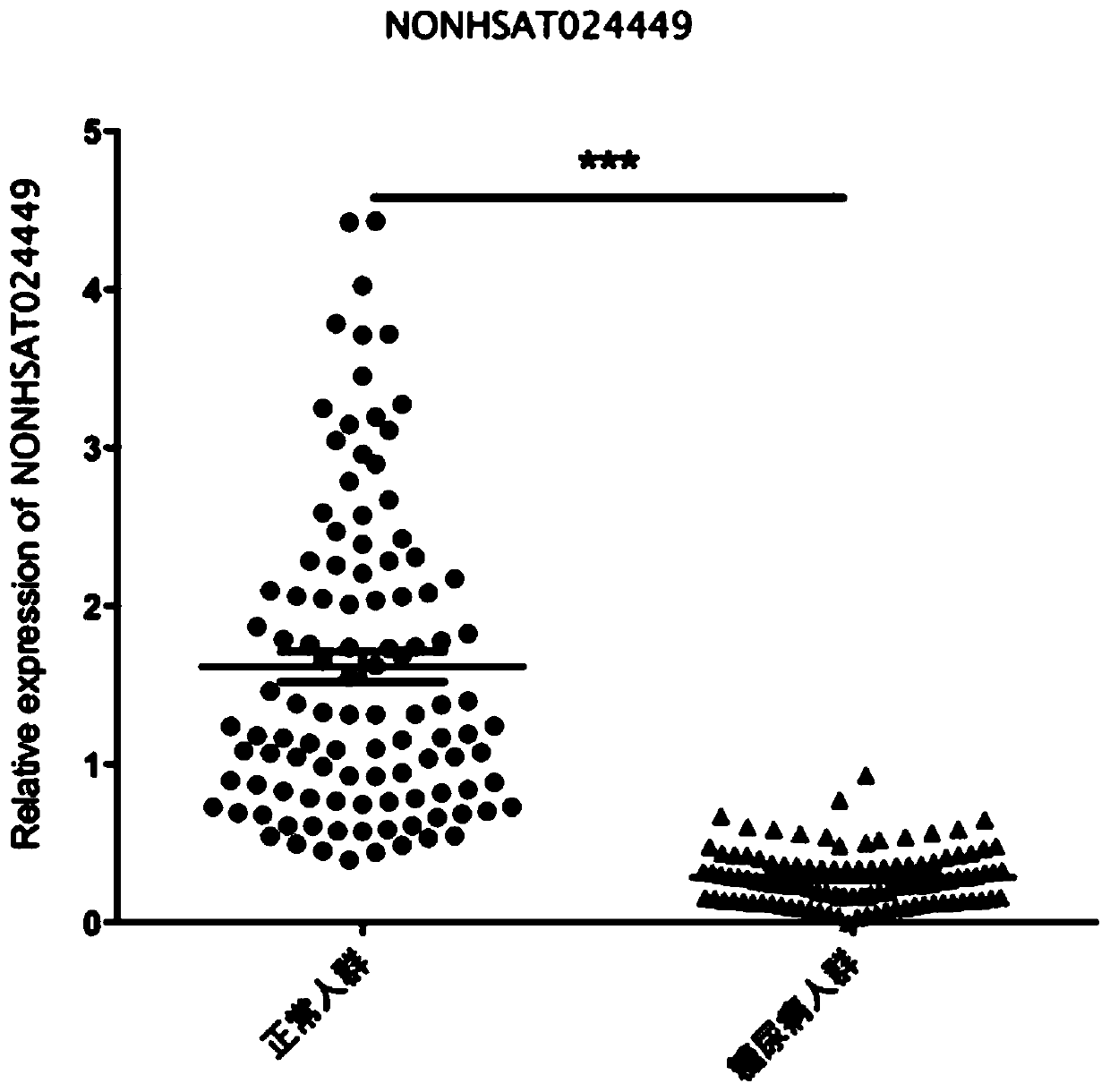 LncRNA marker and application of LncRNA marker to diabetes