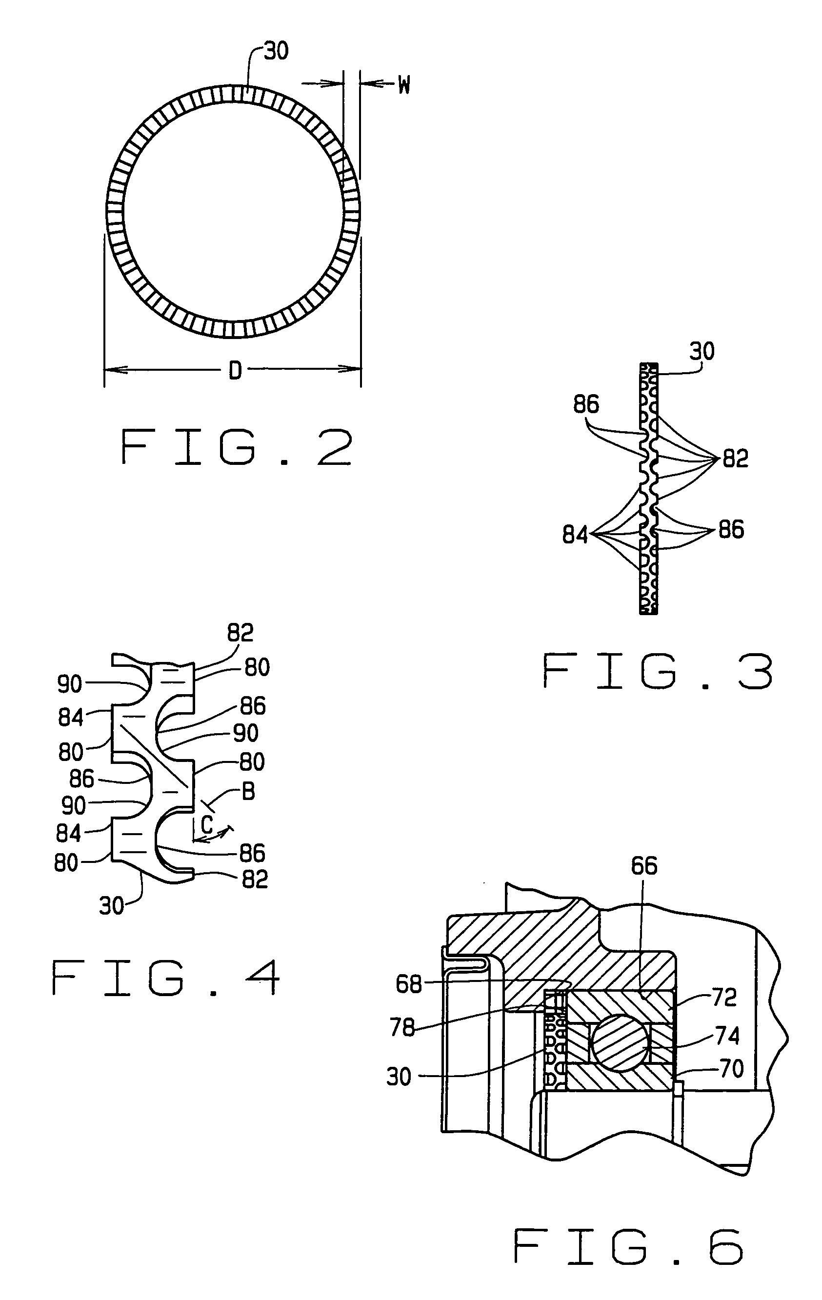 Bearing assembly with anti-slip spring