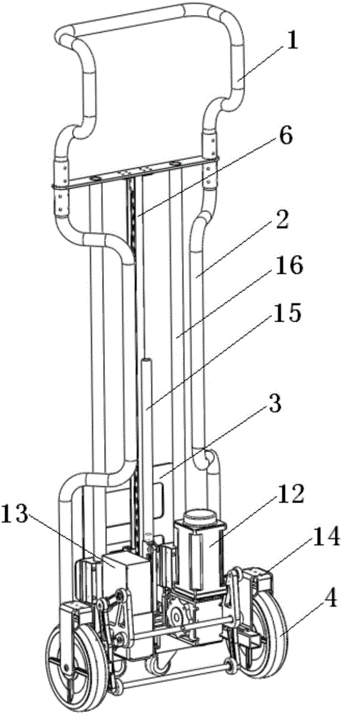 Portable unloading and upstairs all-in-one machine for large-scale express delivery