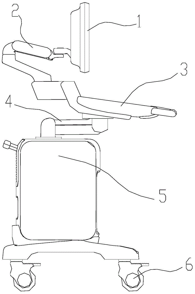 Lifting support device and ultrasonic diagnostic apparatus