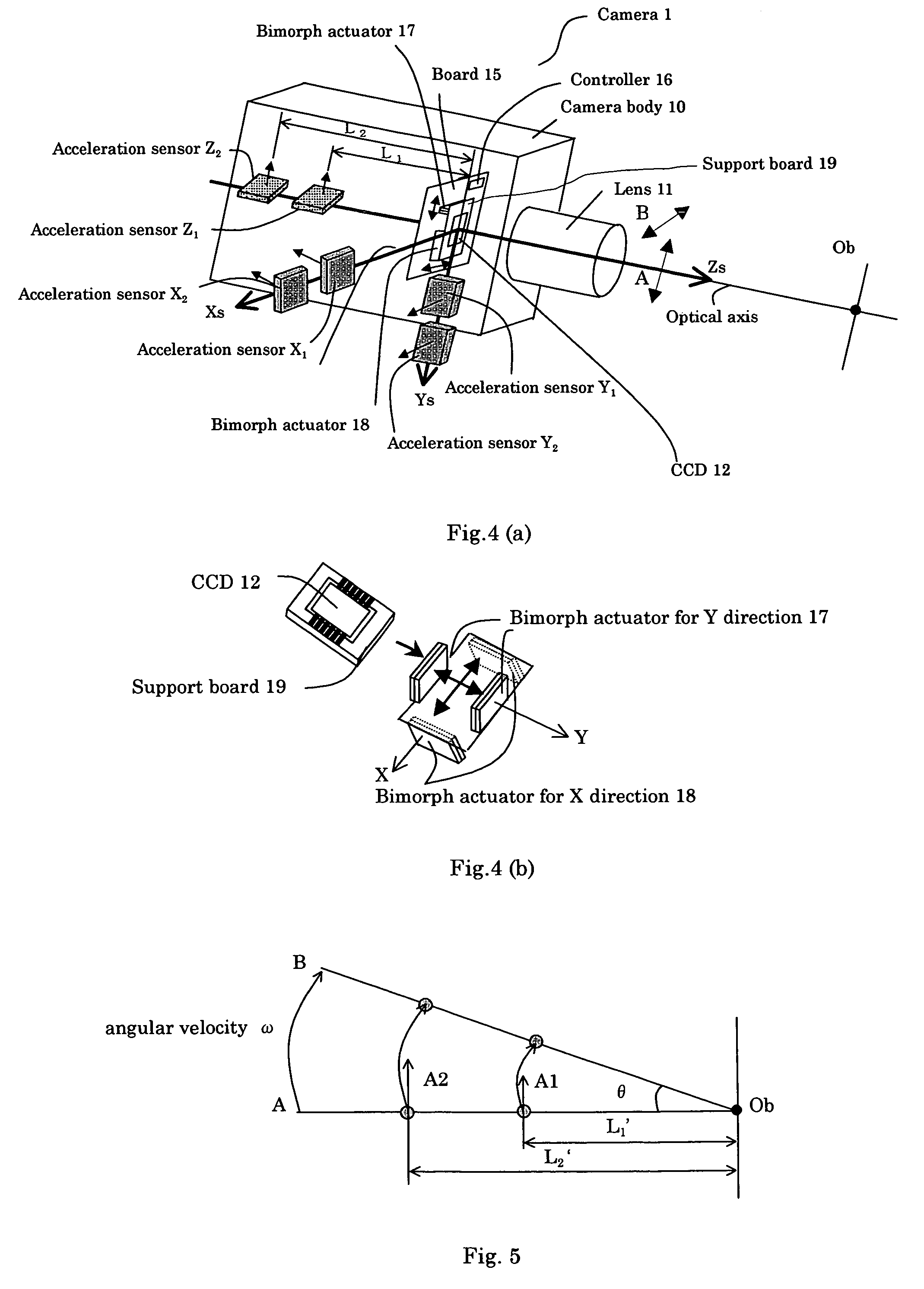 Apparatus for correction based upon detecting a camera shaking