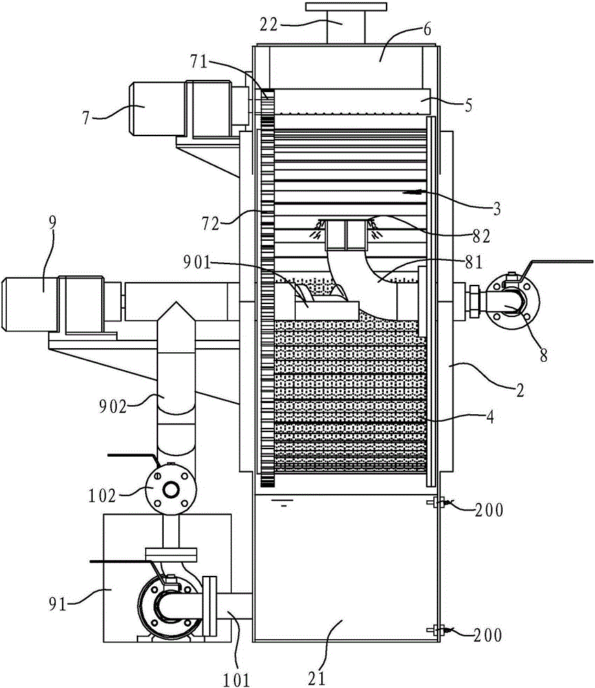 Fecal sewage solid-liquid separator