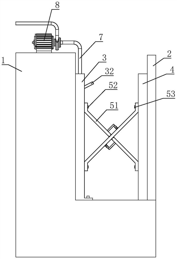 Foundation pit enclosure support plate structure