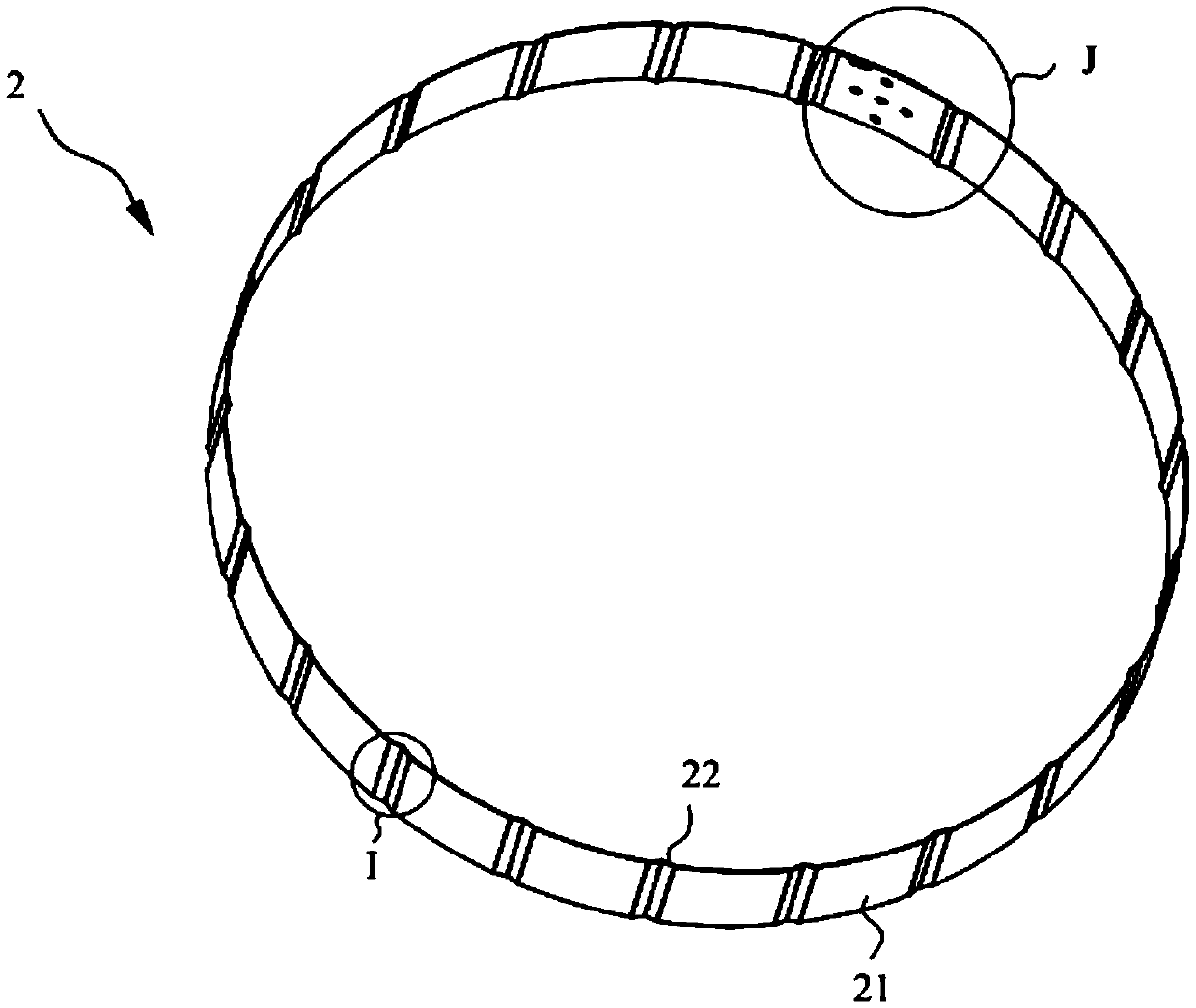 Drum hoop, drum and washing machine