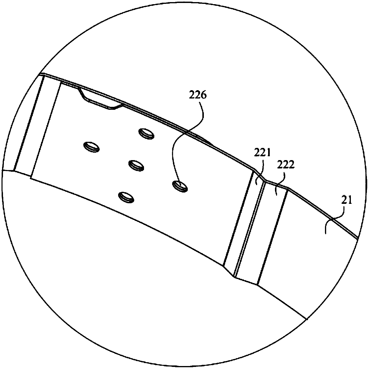 Drum hoop, drum and washing machine