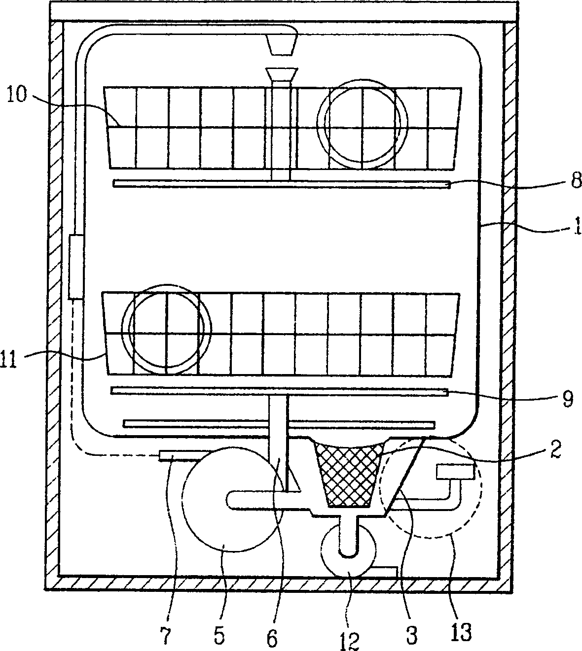 Door controlling circuit and method for dish washer