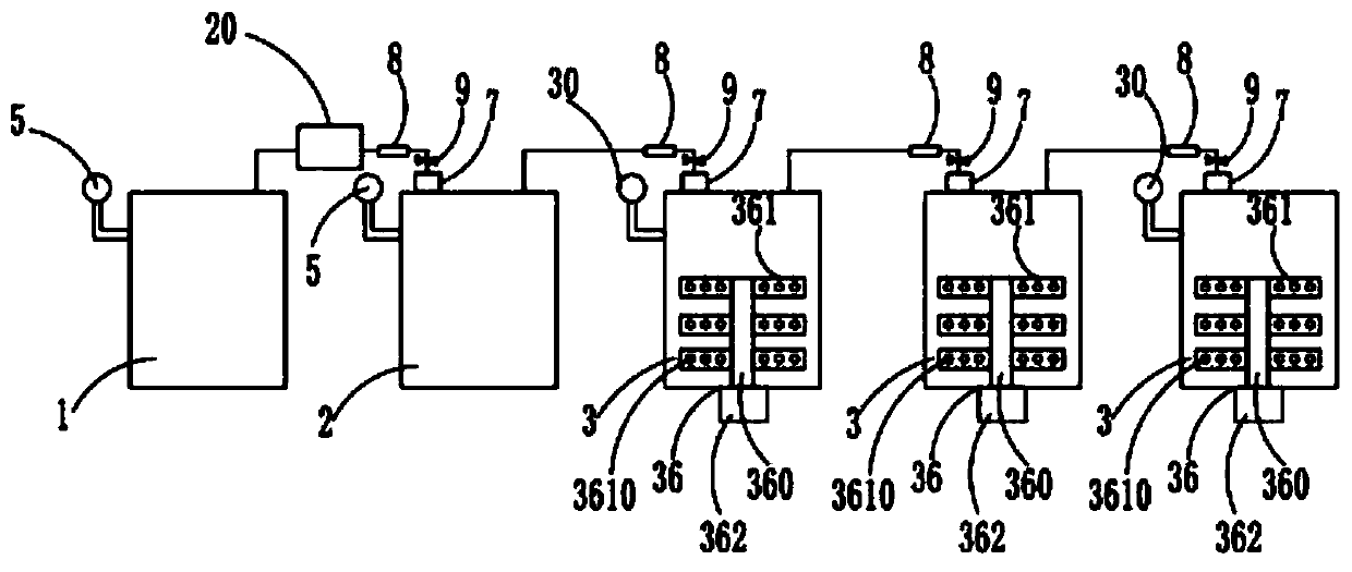 Automatic cleaning and water saving device for electroplating production and cleaning method