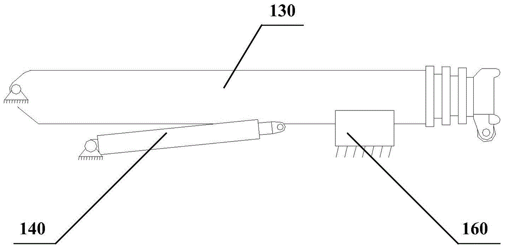 Main boom luffing control system of crane and crane