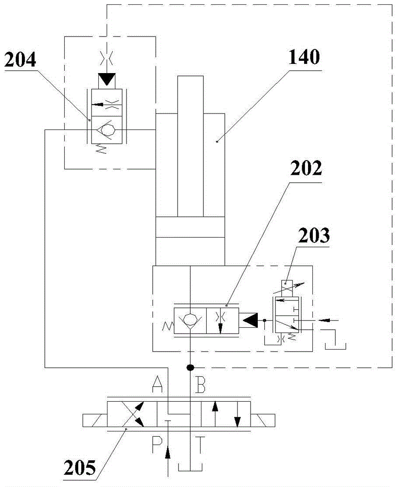 Main boom luffing control system of crane and crane