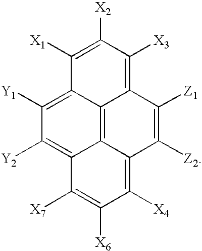 Organic electroluminescent device based on pyrene derivatives