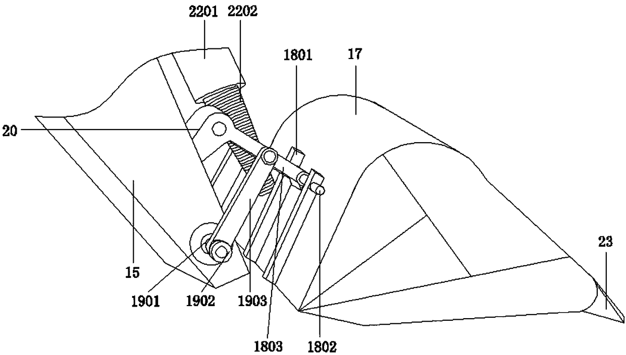 Hydraulic excavator used for civil engineering