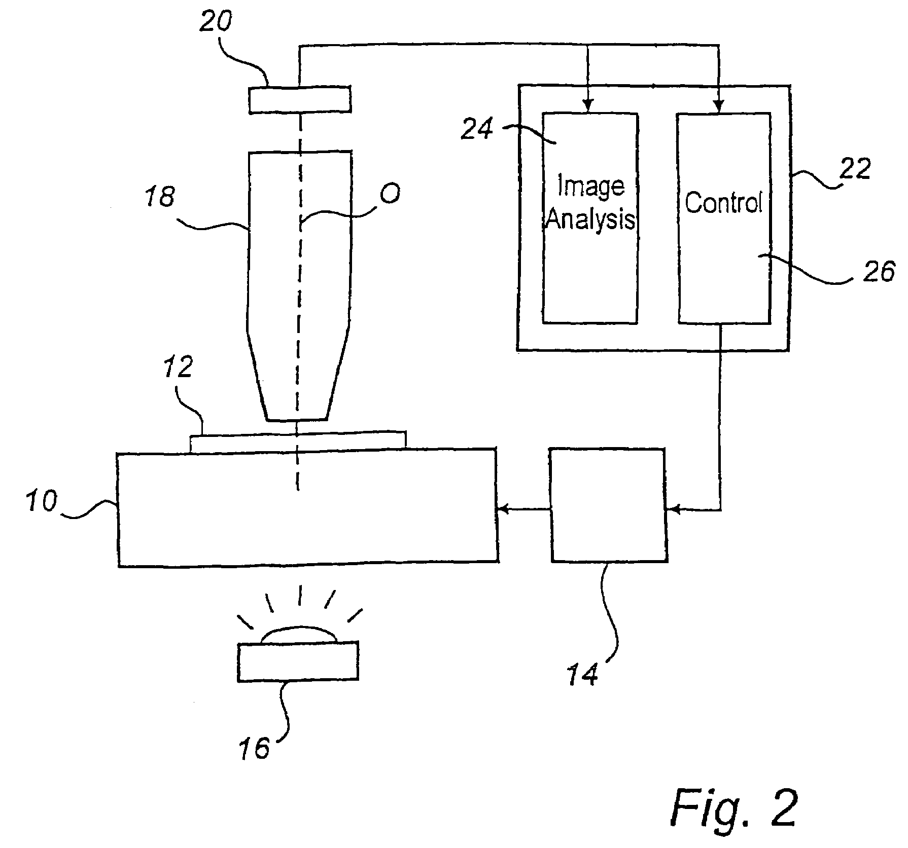 Method in microscopy and a microscope, where subimages are recorded and puzzled in the same coordinate system to enable a precise positioning of the microscope stage