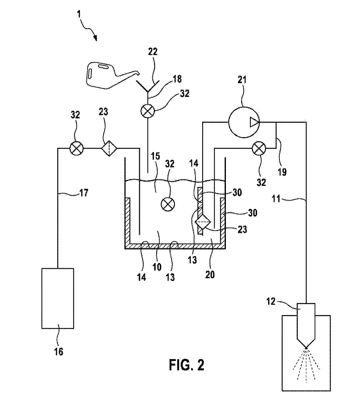 Water Injection Device for an Internal Combustion Engine of a Motor Vehicle