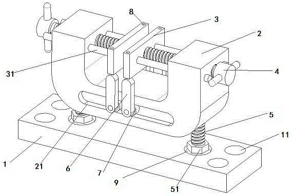 New energy passenger car frame welding clamp