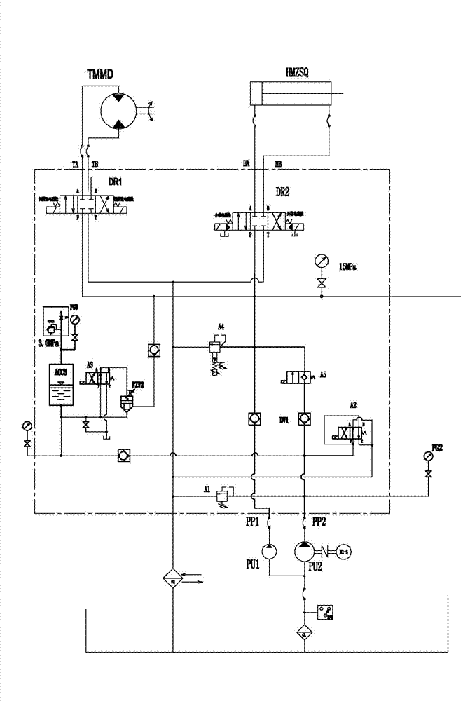 Environmental-friendly energy-saving die-casting machine electrohydraulic control system and energy-saving method