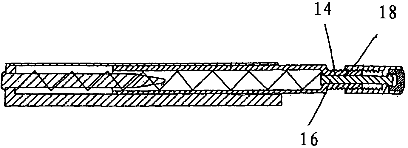 A touch-latch device for opening and holding a furniture opening component in a closed position