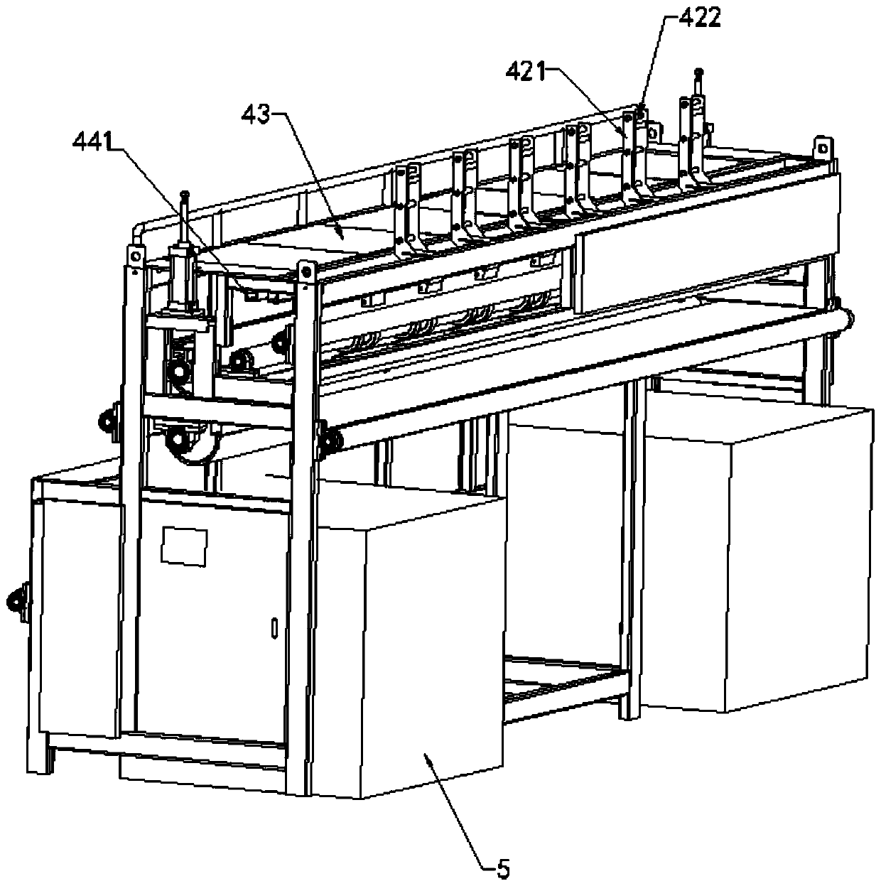 Online glue applying system for tunnel splicing tape