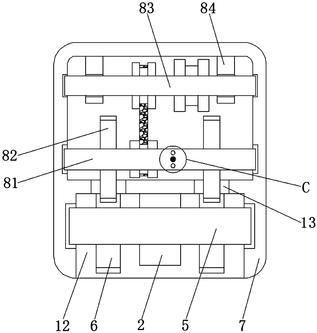 Power adjusting range based head-swinging ceiling fan for dormitory