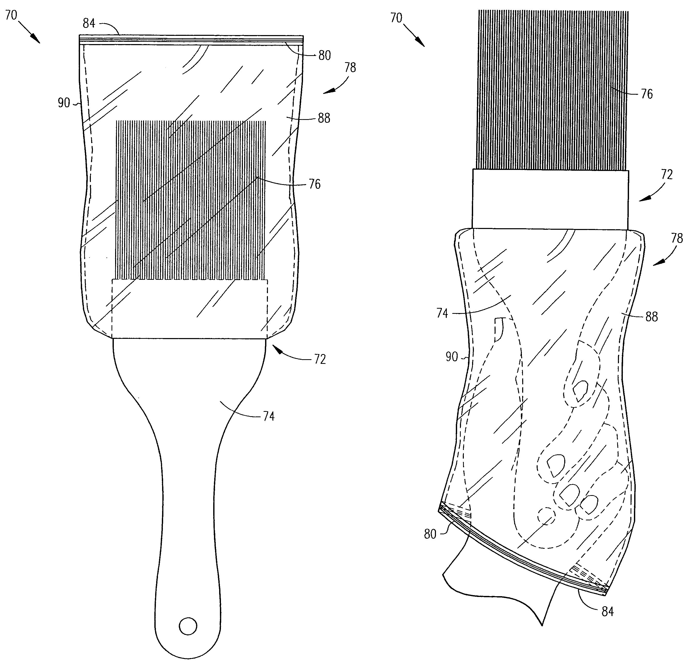 Apparatus for applying a liquid coating onto an object