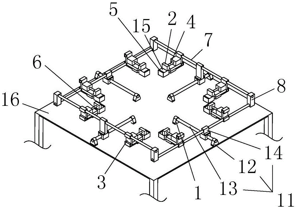 A multi-standard glass door tooling