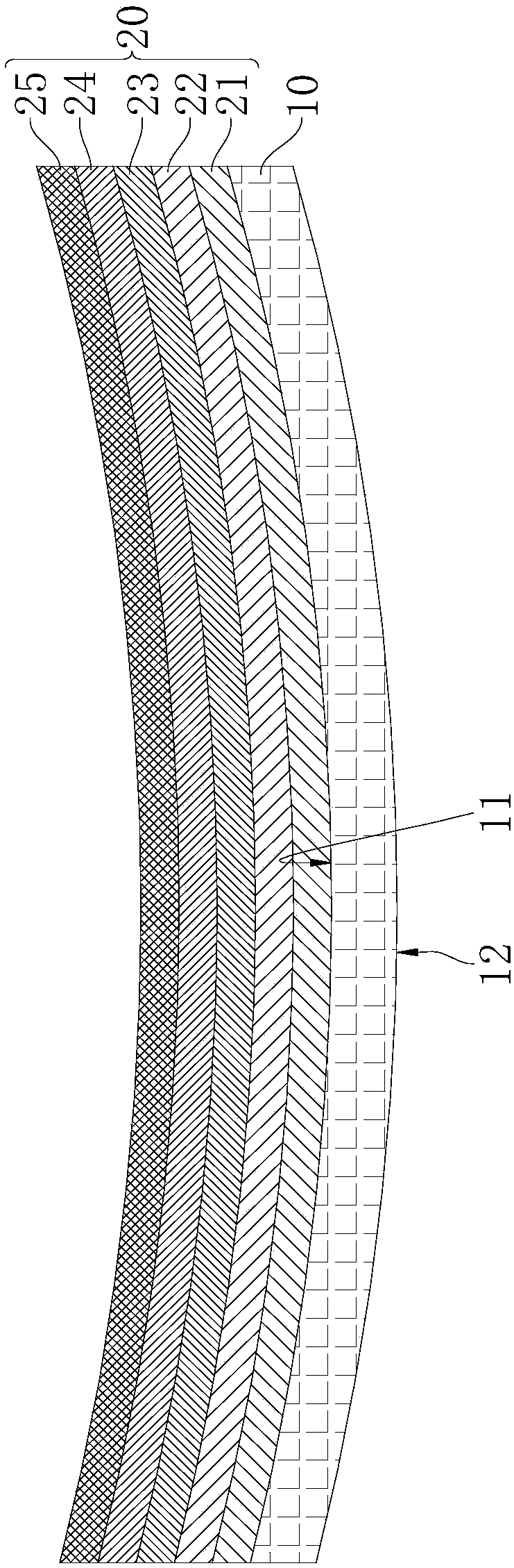 Blue mirror for automobile rearview mirror and preparation method thereof