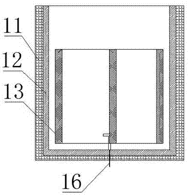 Graphite purification furnace with stirring device and lifting lugs