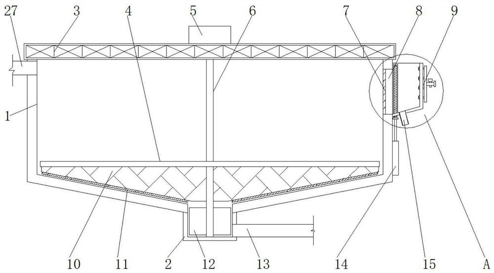 Novel sludge concentration tank