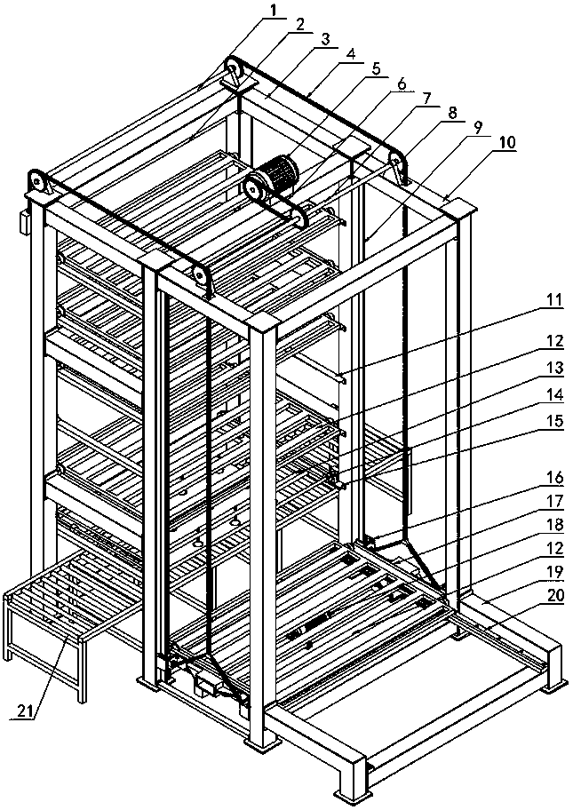 Security door panel intelligent batching tower warehouse