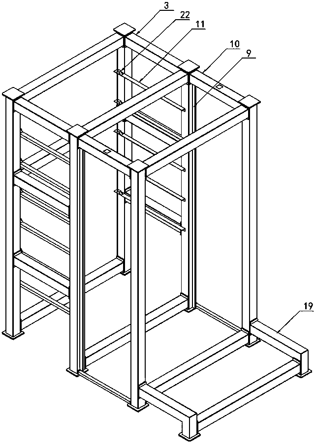 Security door panel intelligent batching tower warehouse