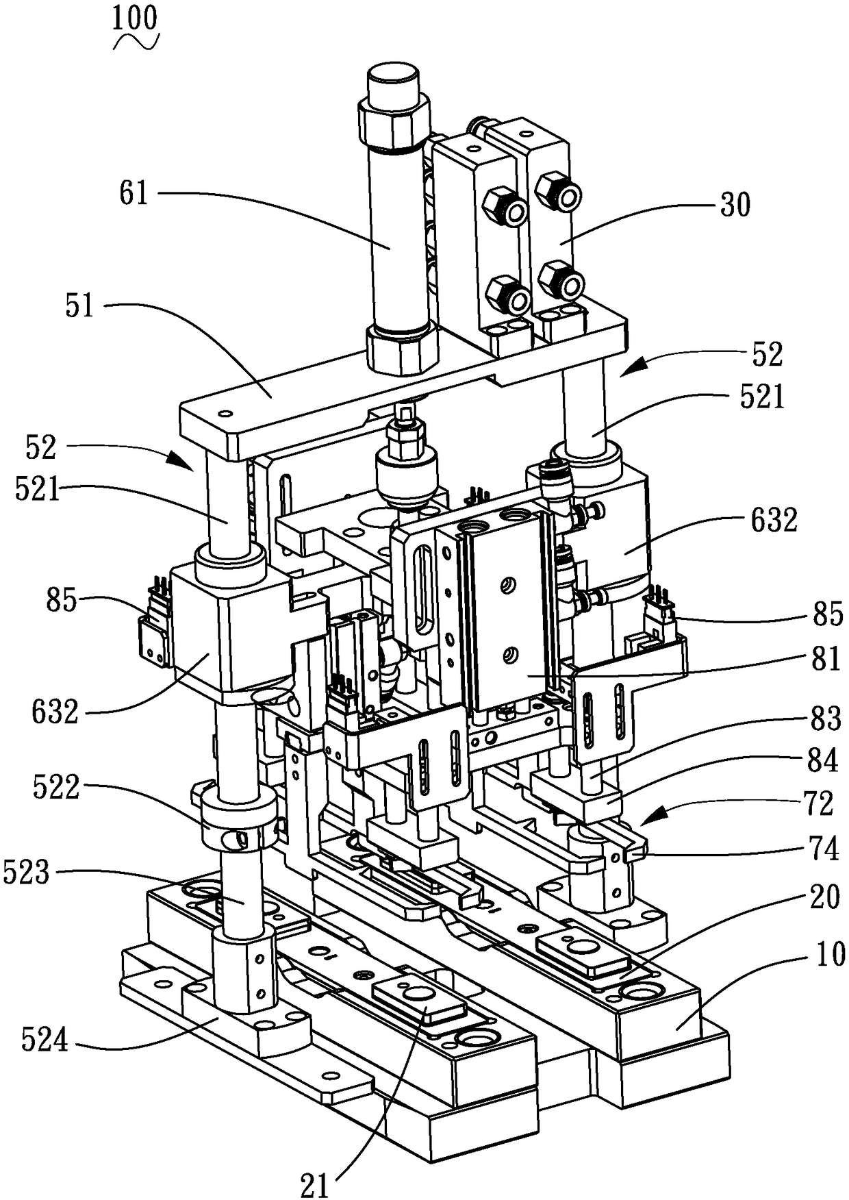 Shaping detection device