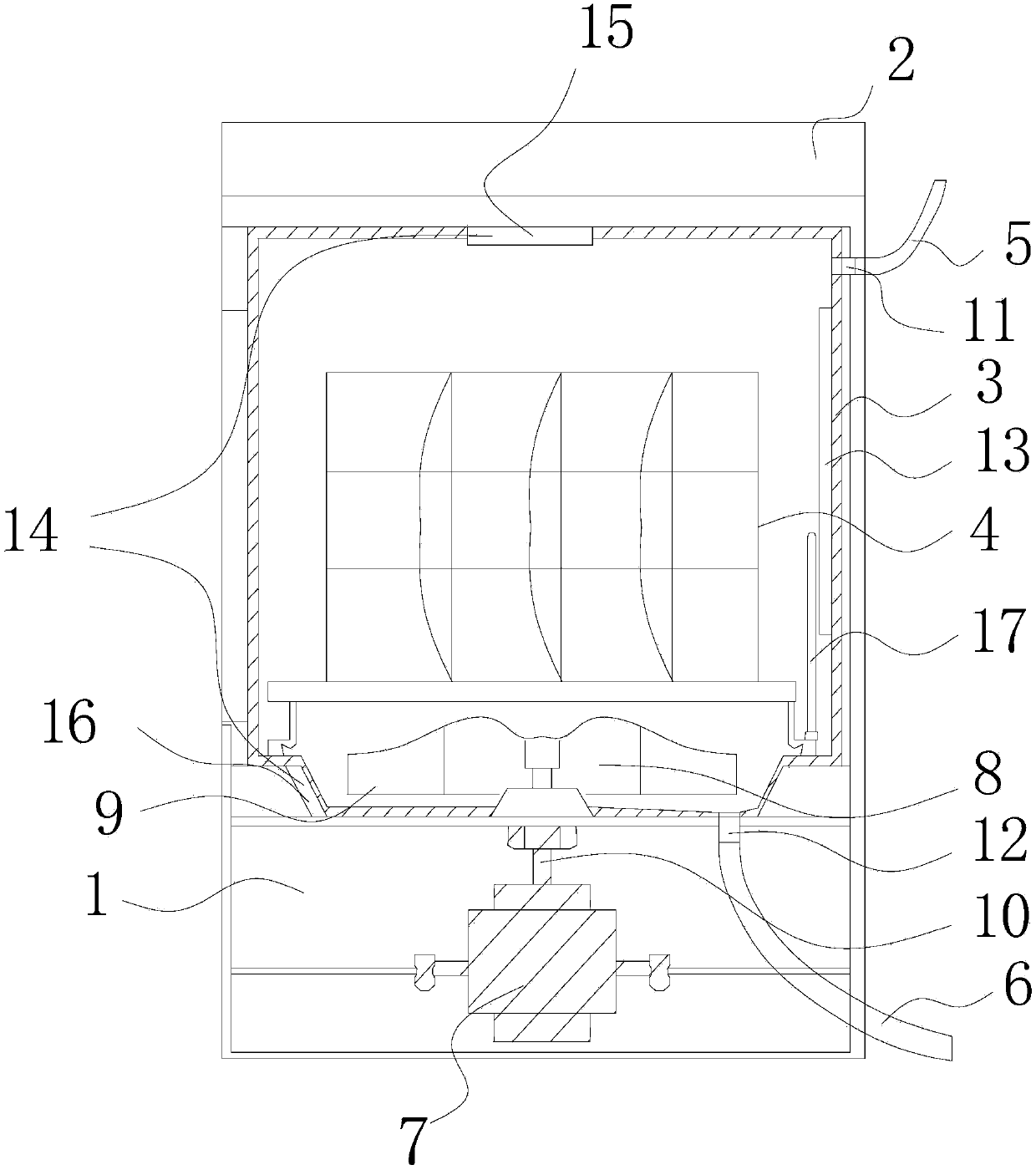 Impeller type dish washing machine and control method thereof