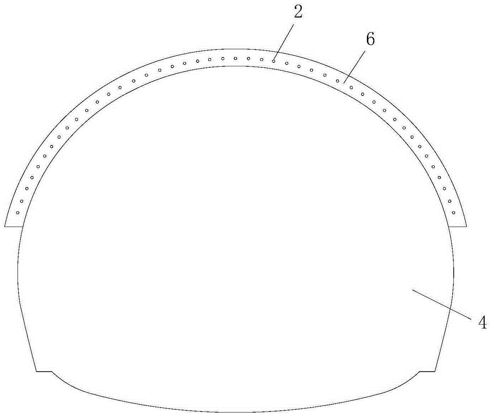 Soft and weak wall rock tunnel advance reinforced support construction method