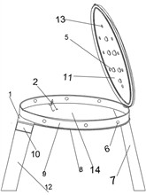 Potato chip detumescence fixing device with electronic product