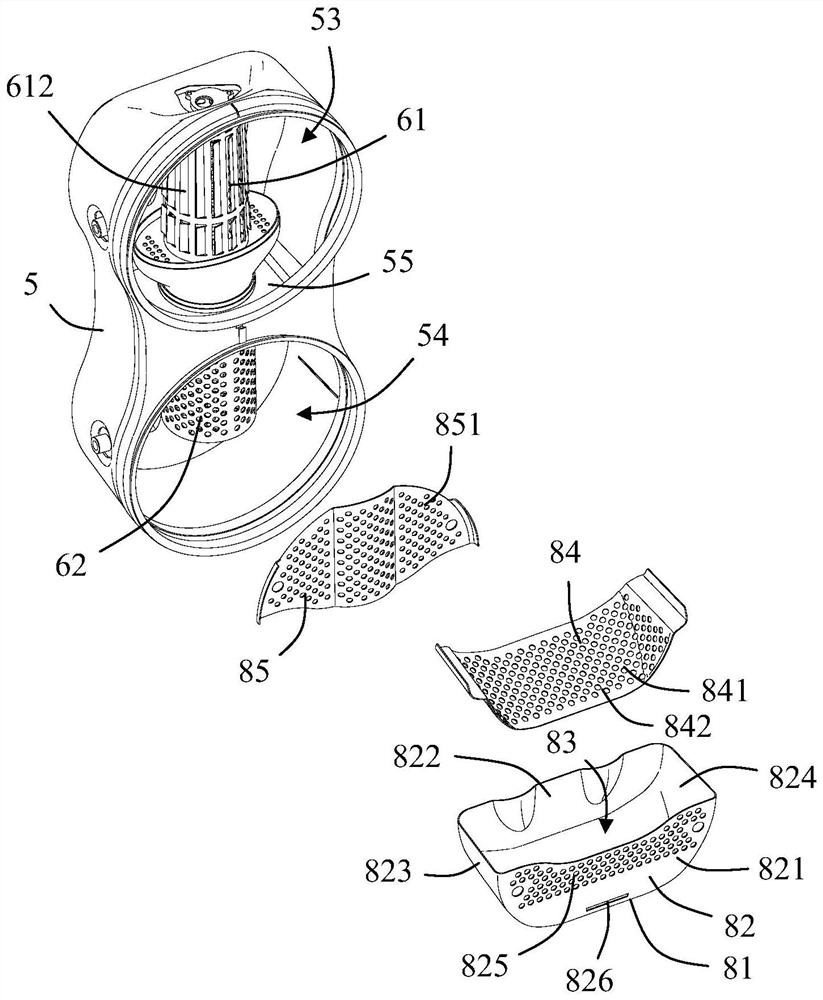 Mixing cavity assembly and tail gas aftertreatment packaging