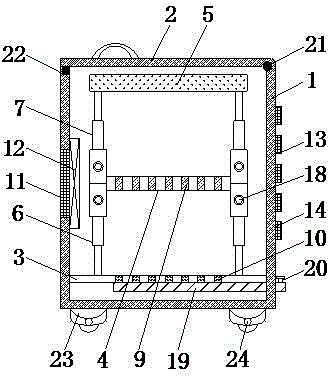 Household fishing equipment accommodating box