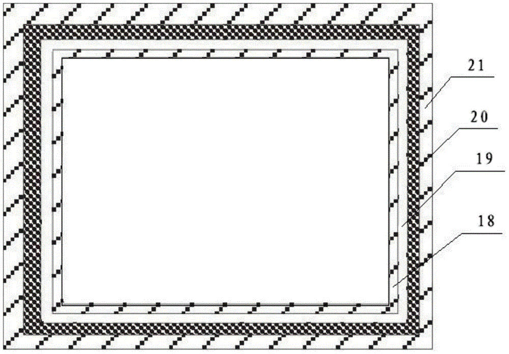 Sandwich-type inert gas shielding hot chamber