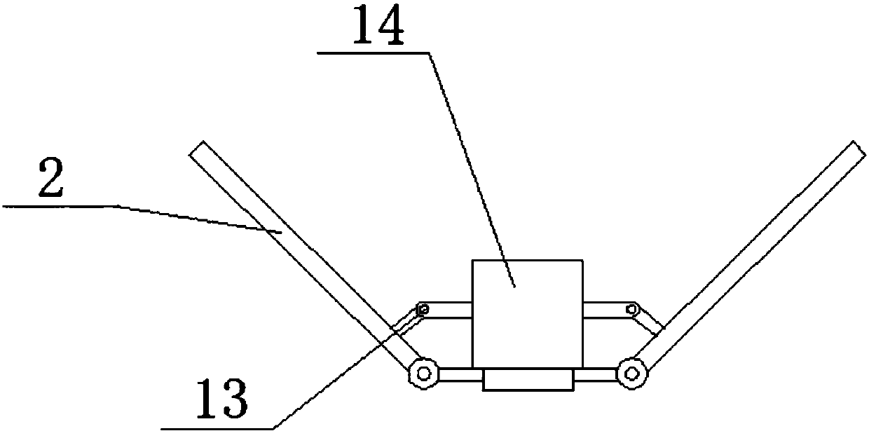 Sewage treatment agent spraying device