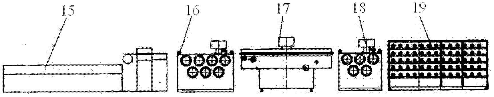 Plastic flat fiber extruding machine set