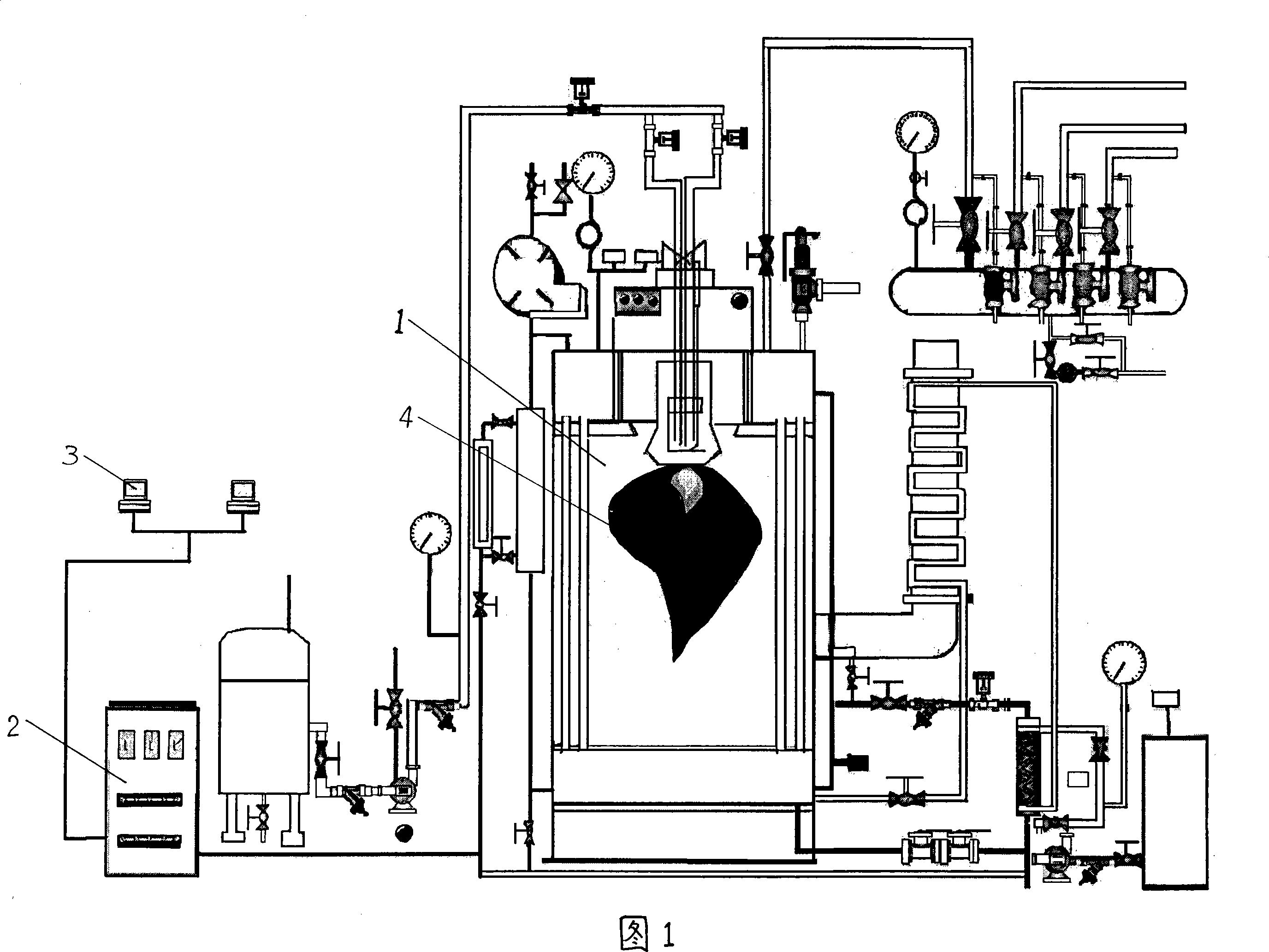 Practical operation examine analog machine of industrial boiler