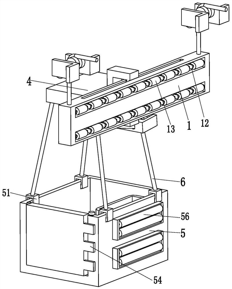 Multifunctional hanging basket platform for building engineering wall surface design