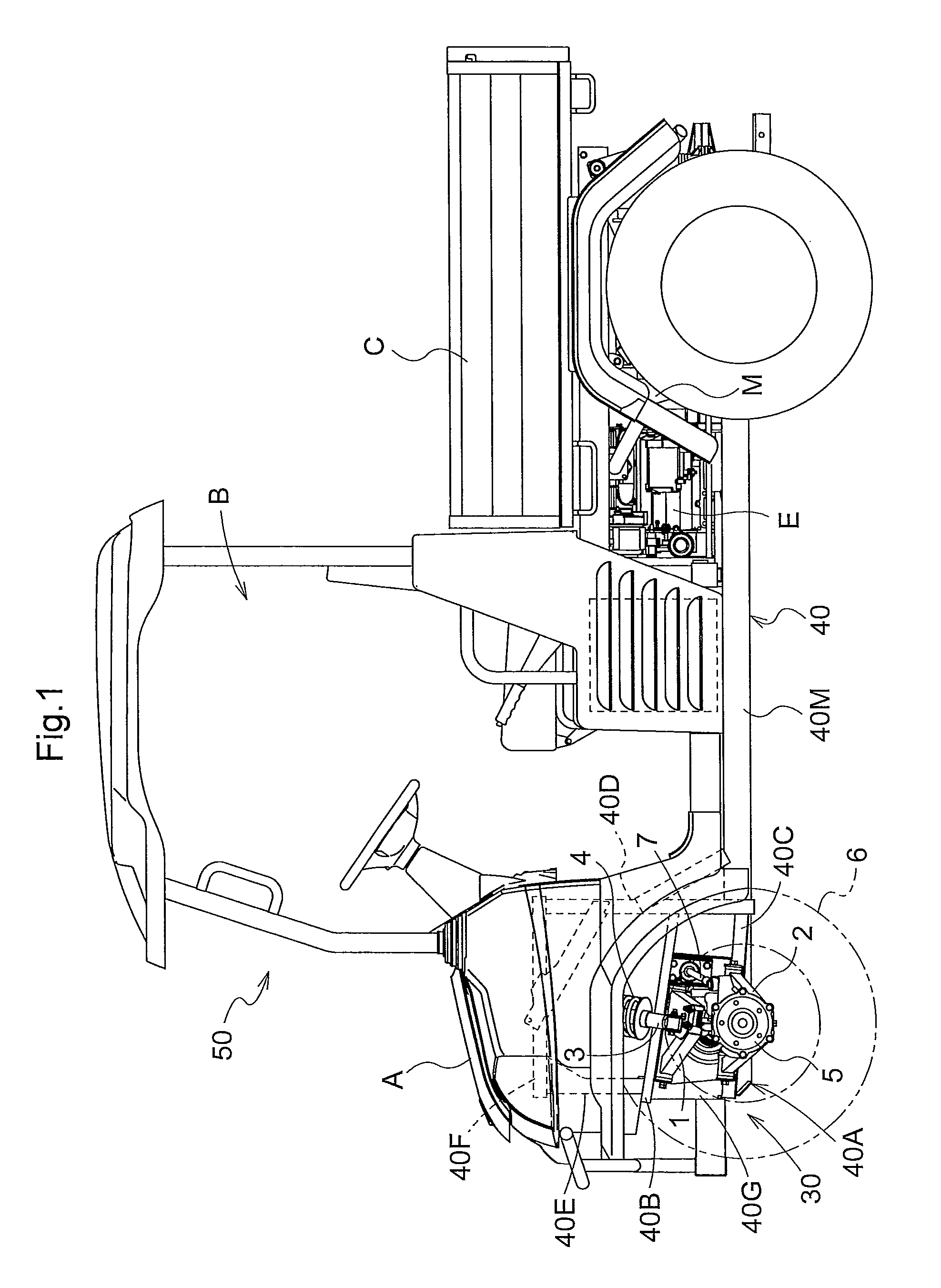 Suspension arm unit for vehicle