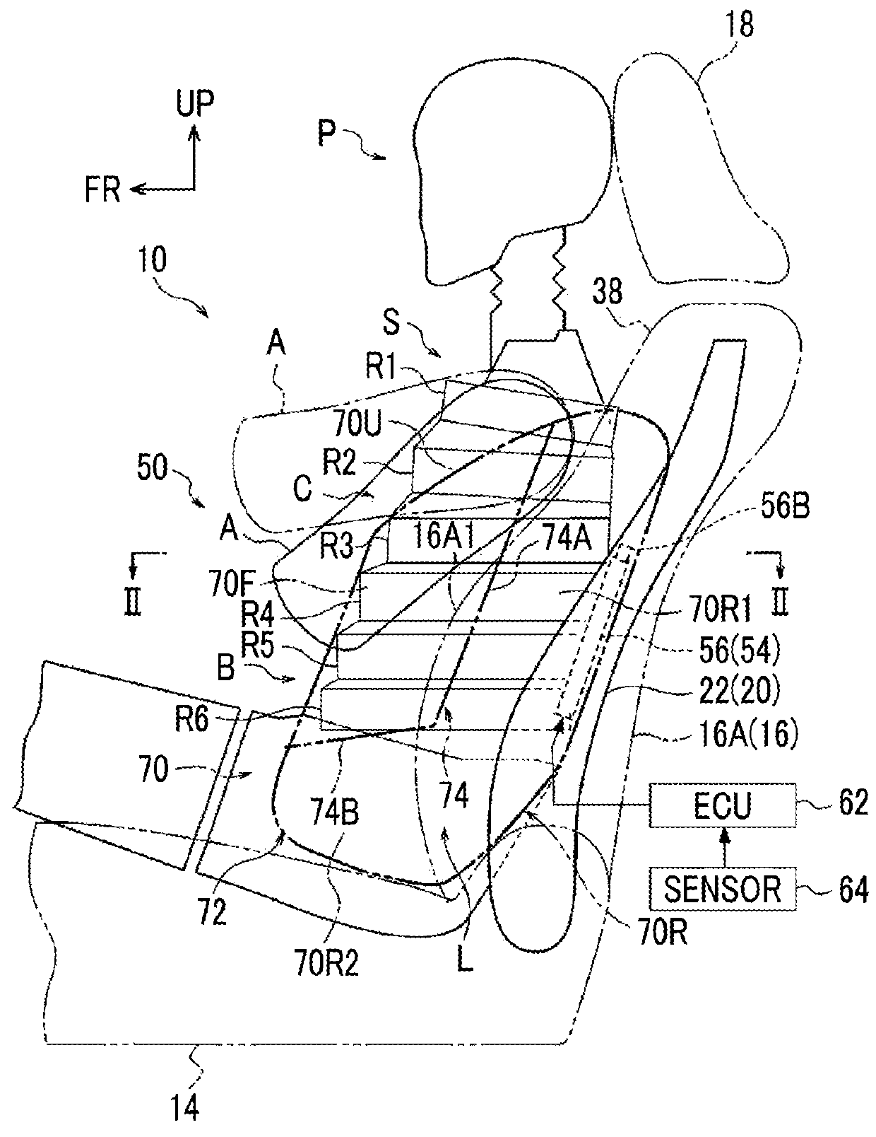 Vehicle seat with side airbag apparatus